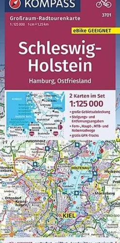 Kompass Fietskaart GRK3701 Schleswig-Holstein