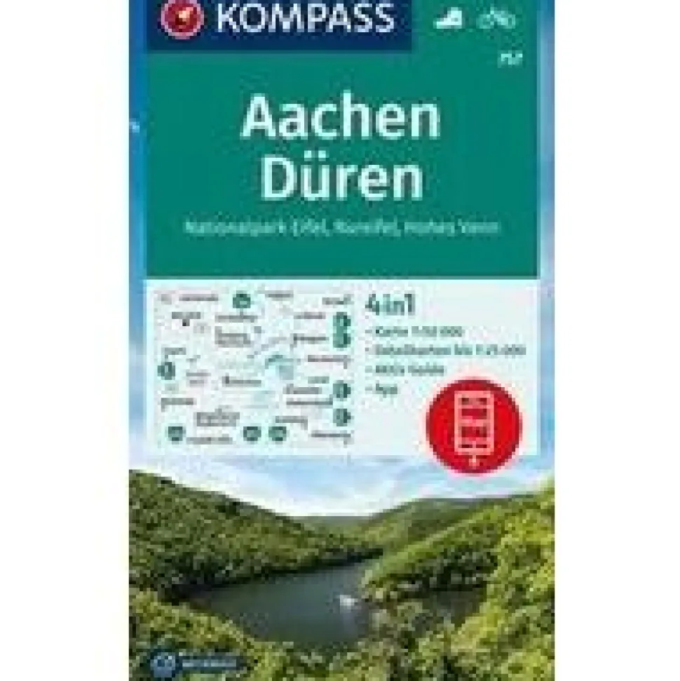 Kompass Wandelkaart 757 Aachen, Düren, Nationalpark