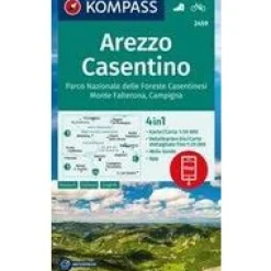 Kompass Wandelkaart 2459 Arezzo, Casentino
