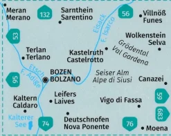 Kompass Wandelkaart 54 Bozen-Bolzano und Umgebung