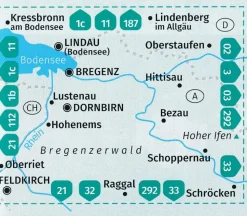 Kompass Wandelkaart 2 Bregenzer Wald