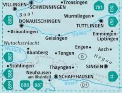 Kompass Wandelkaart 895 Donaueschingen, Baar