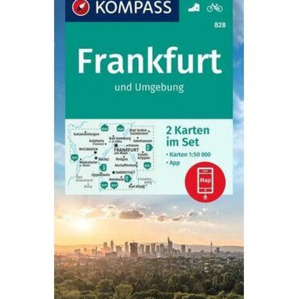 Kompass Wandelkaart 828 Frankfurt und Umgebung
