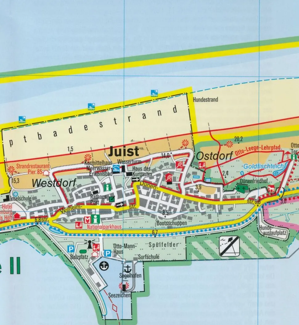 Kompass Wandelkaart 728 Insel Juist