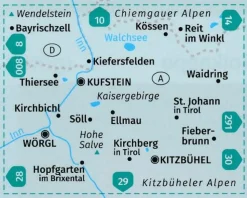 Kompass Wandelkaart 9 Kaisergebirge