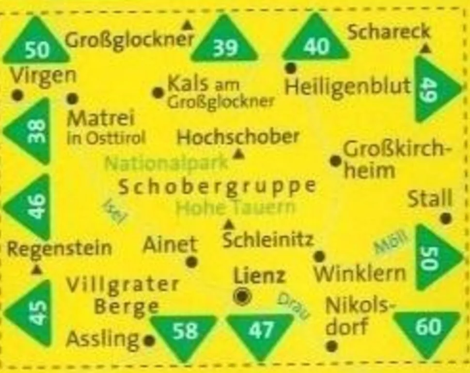 Kompass Wandelkaart 48 Lienz - Schobergruppe - Hohe Tauern