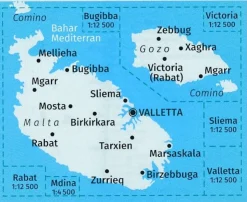Kompass Wandelkaart 235 Malta en Gozo