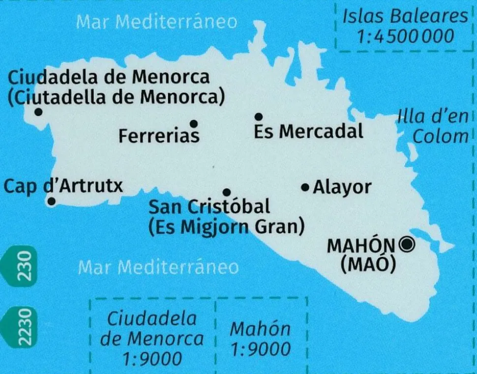Kompass Wandelkaart 243 Menorca
