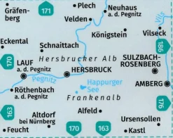 Kompass Wandelkaart 172 Nürnberger Land