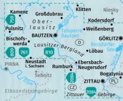 Kompass Wandelkaart 811 Oberlausitz, Zittauer Gebirge