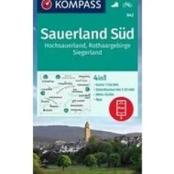 Kompass Wandelkaart 842 Sauerland Süd