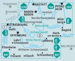 Kompass Wandelkaart 886 Schwarzwald Nord