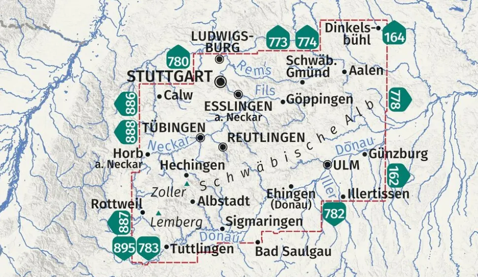Kompass Wandelkaart 767 Schwabische Alb