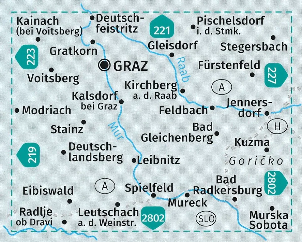 Kompass Wandelkaart 226 Südsteiermark