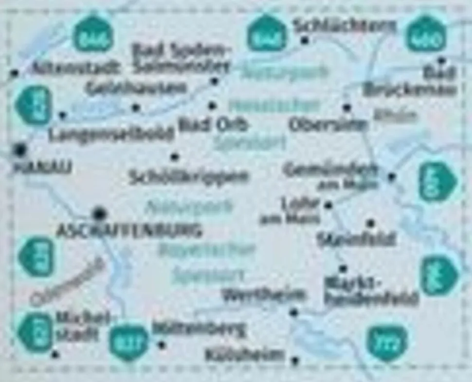 Kompass Wandelkaart 832 Spessart
