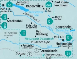 Kompass Wandelkaart 065 Villacher Alpe - Unterdrautal