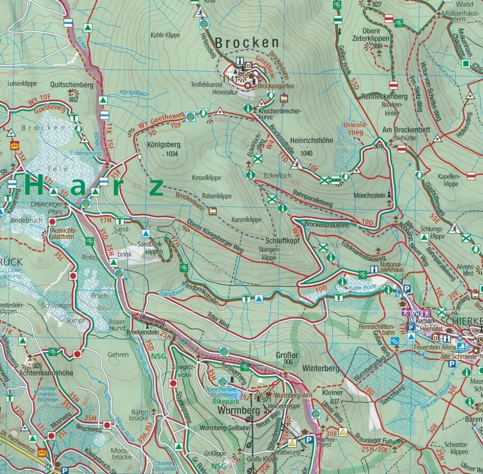 Kompass Wandelkaart wk198 Bayerische wald