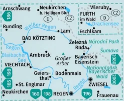 Kompass Wandelkaart wk195 Nordlicher bayerische wald
