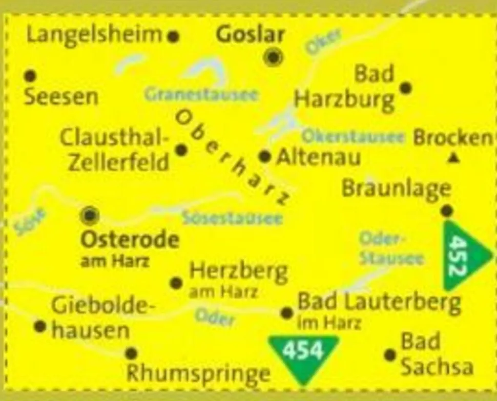 Kompass Wandelkaart WK451 Westlicher Harz