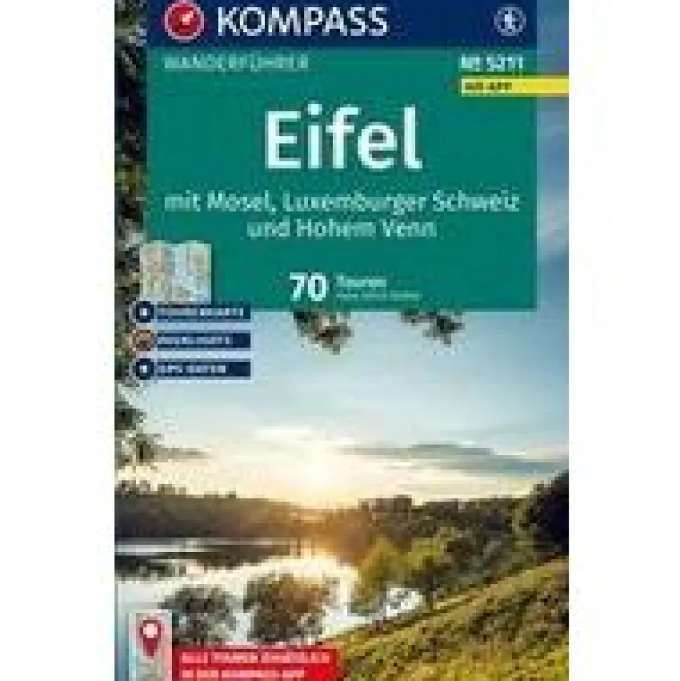 Kompass WF5211 Eifel, Mosel wandelgids