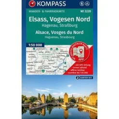 Kompass WK2220 Elzas, Vogezen Noord