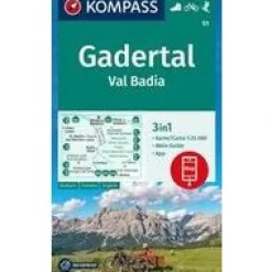 Kompass WK51 Gadertal, Val Badia