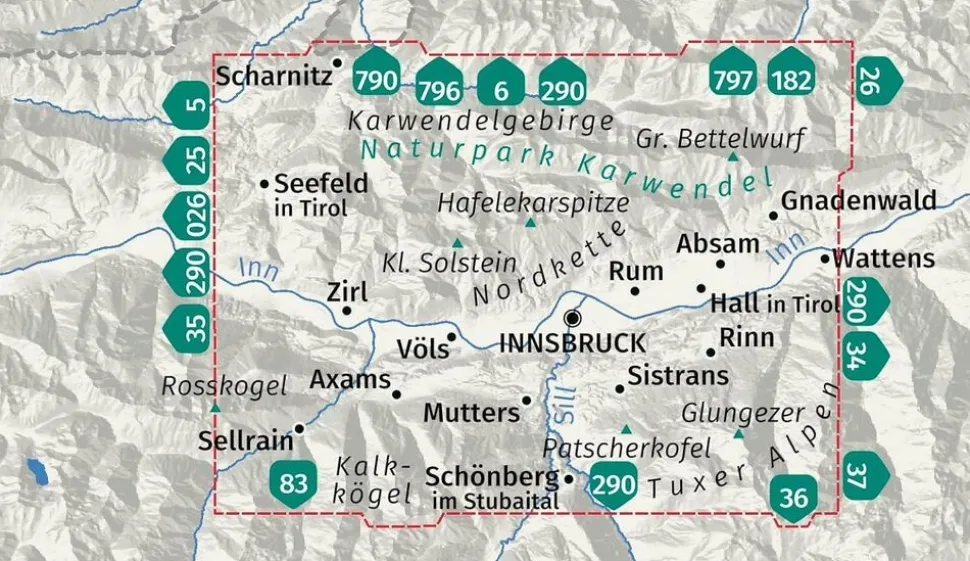 Kompass WK036 Innsbruck und