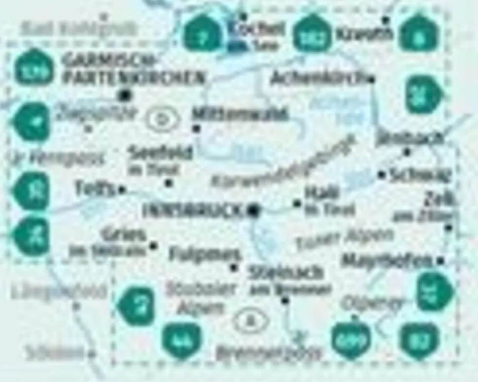Kompass WK290 Innsbruck und