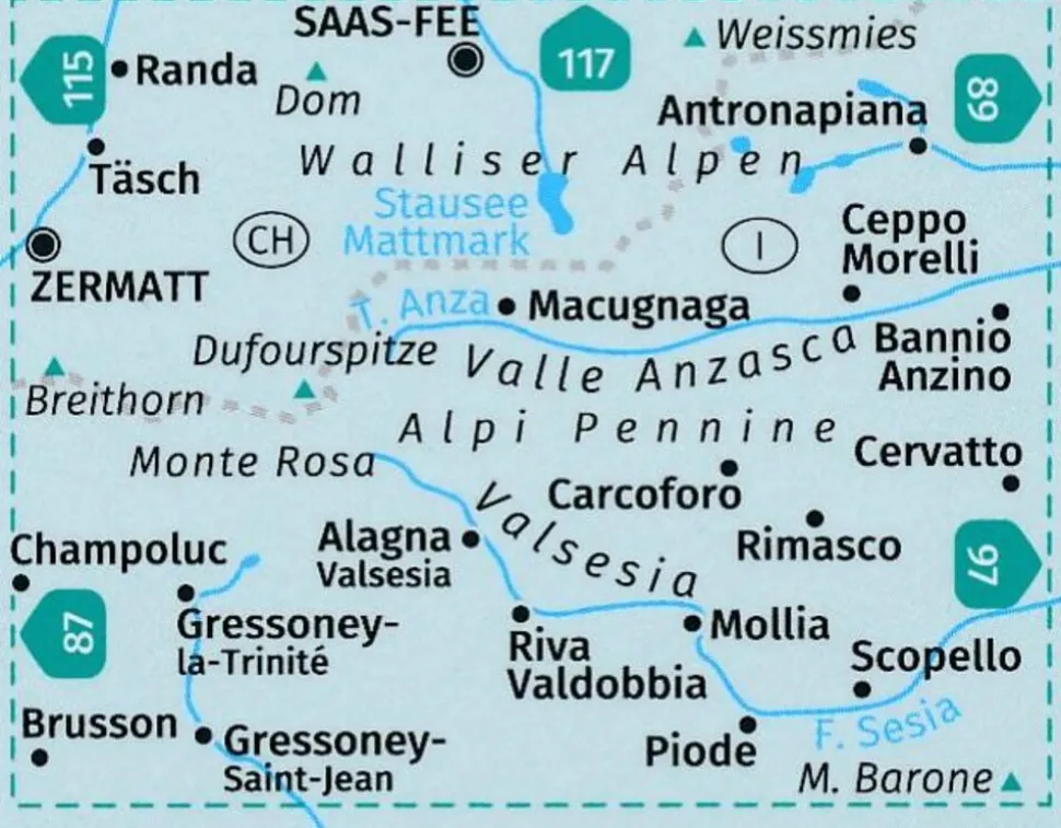 Kompass WK88 Monte Rosa