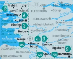 Kompass WK723 Nordseeküste von Hamburg