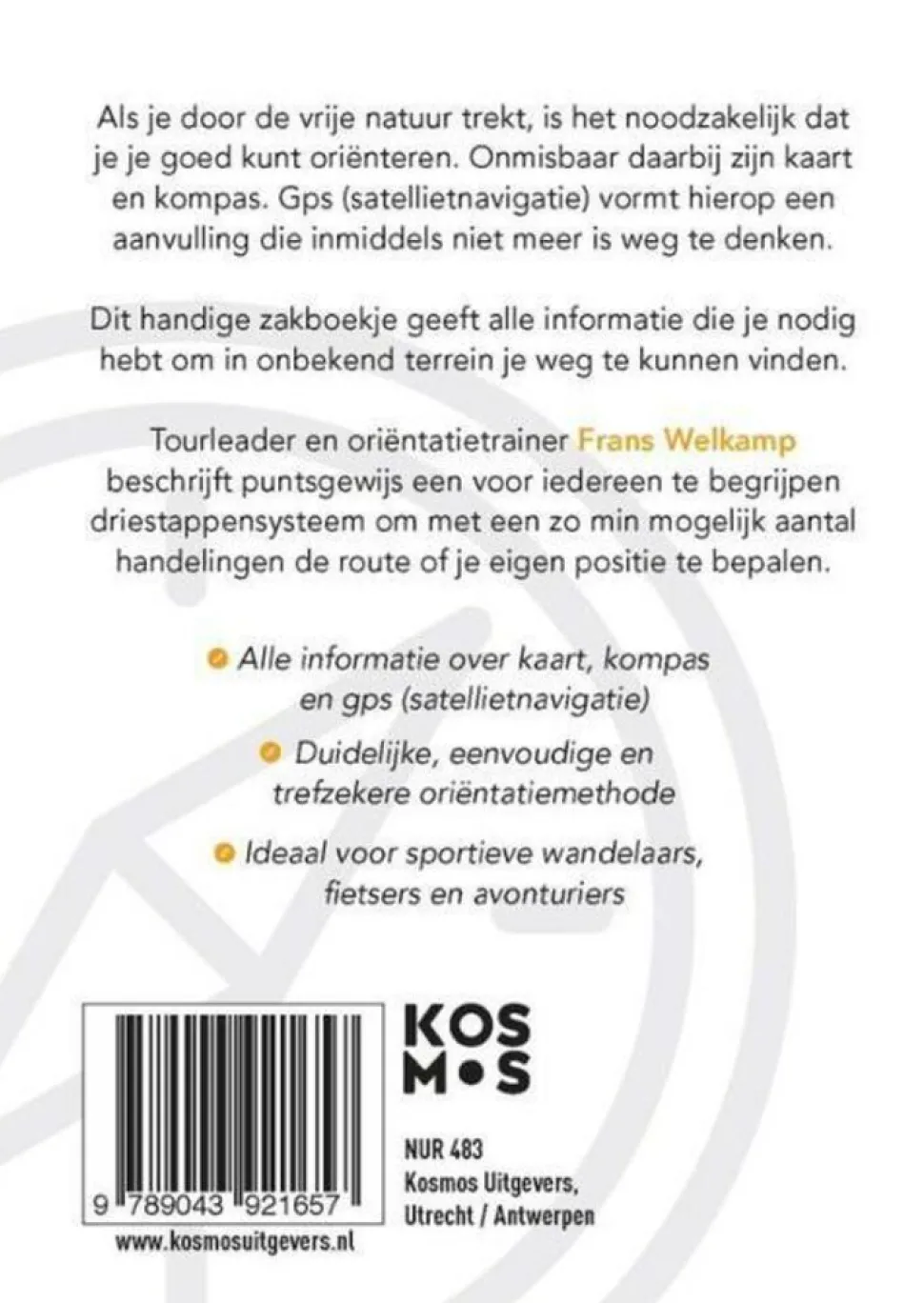 Kosmos Zakboek Kaart Kompas GPS