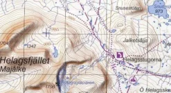 Lantmäteriet Fjallkarta Wandelkaart BD11 Tjamotis 1:100.000