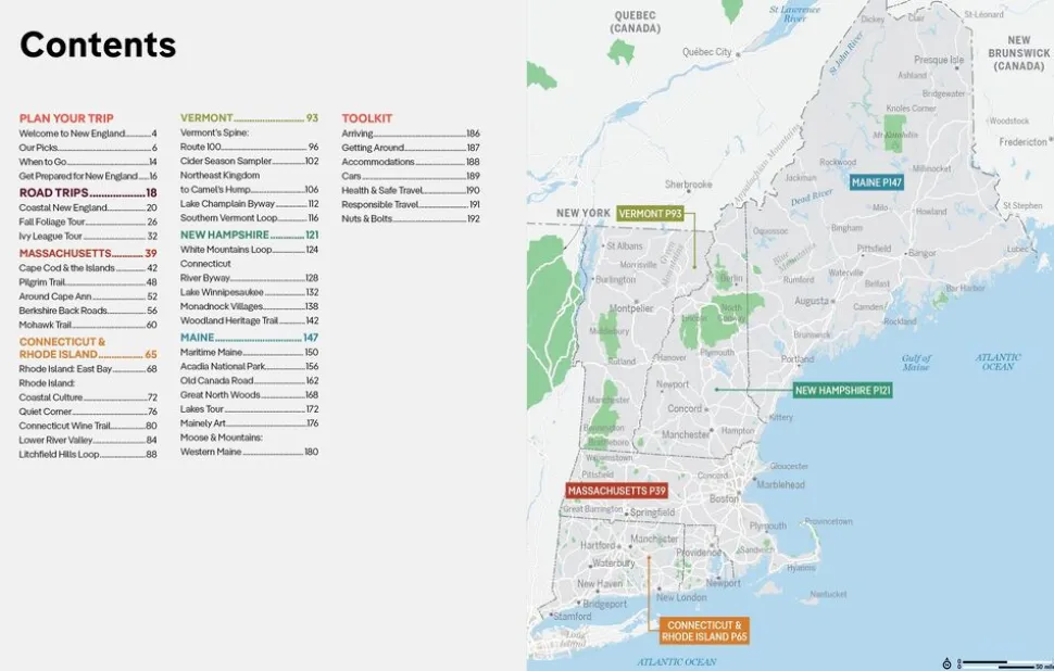 Lonely Planet New England's Best Trips 6