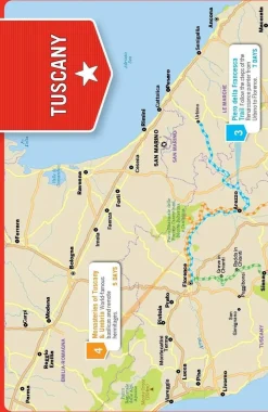 Lonely Planet Tuscany Roadtrips - Autoreisgids Toscane