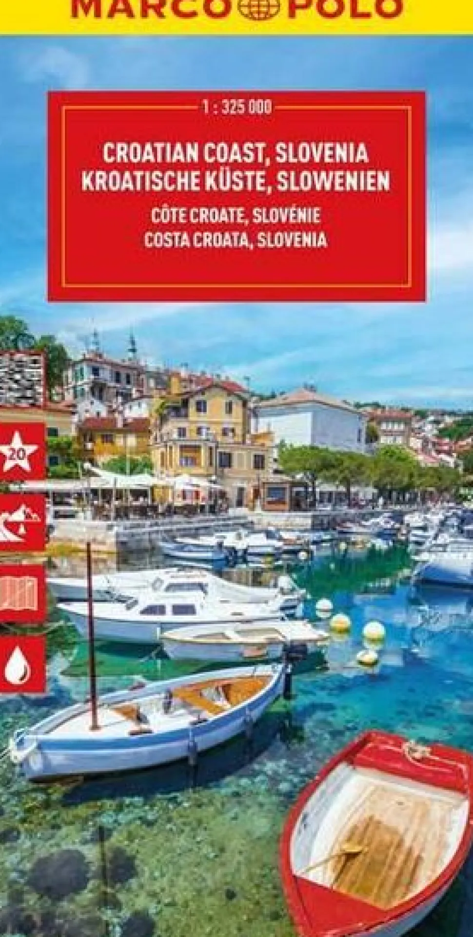 Marco Polo Kroatische Kust/Slovenie wegenkaart