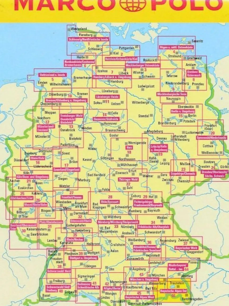 Marco Polo Wegenkaart FZK 46 Bayerische Alpen Ost