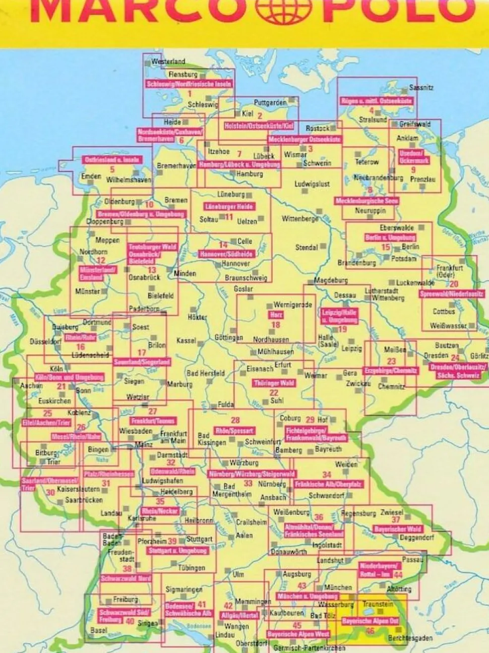 Marco Polo Wegenkaart FZK 12 Münsterland - Emsland
