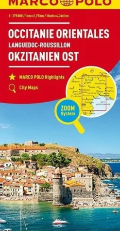 Marco Polo Wegenkaart Occitanië Oost