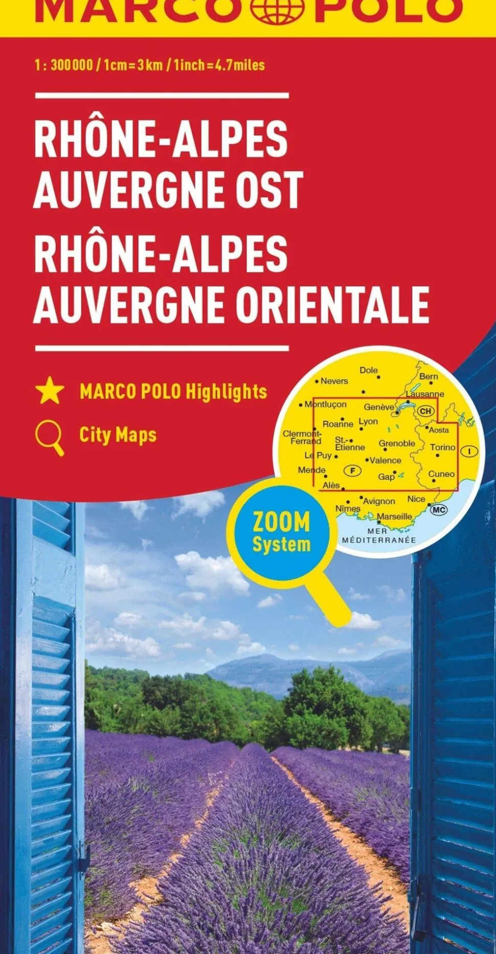 Marco Polo Wegenkaart Rhone-Alpes
