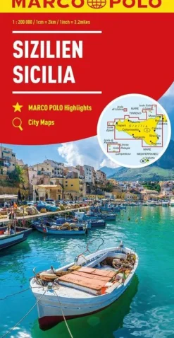 Marco Polo Wegenkaart Sicilie
