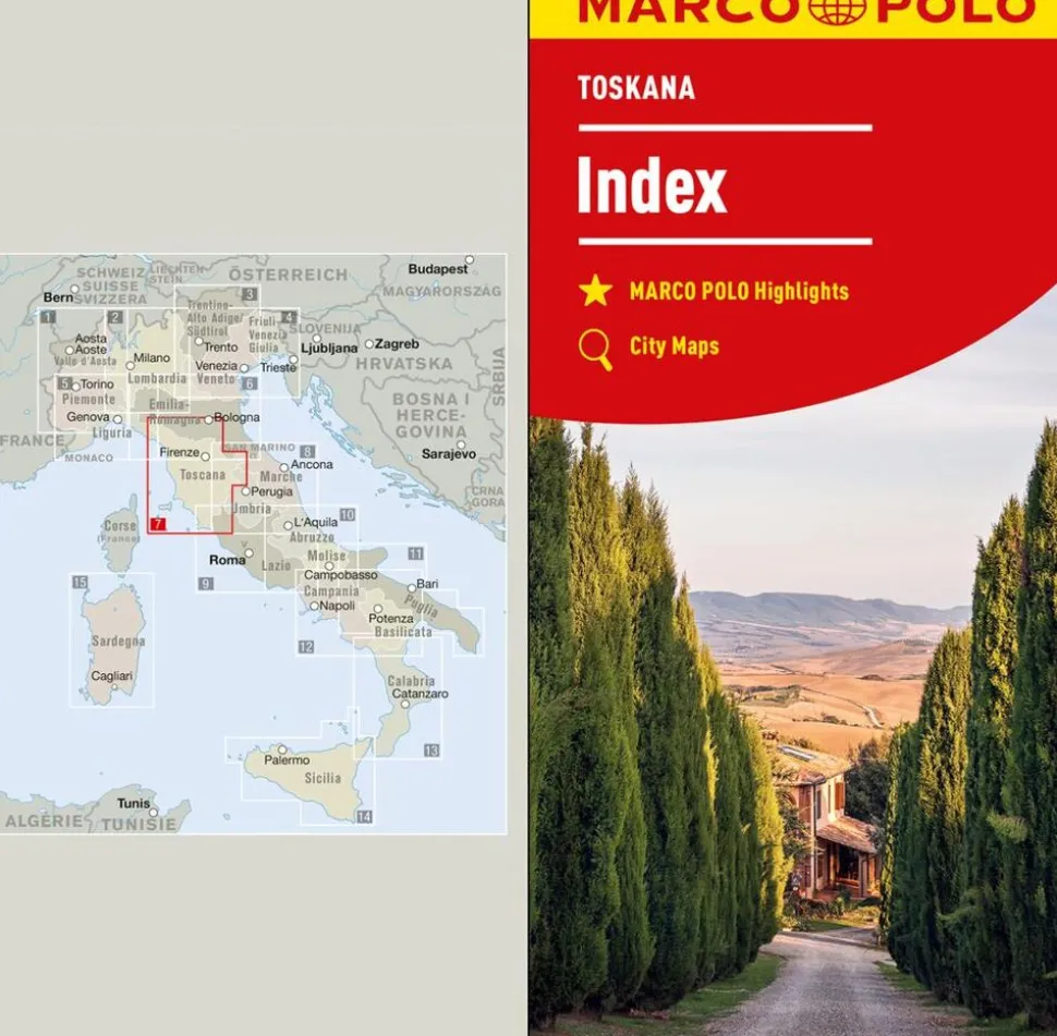 Marco Polo Wegenkaart Toscane 7