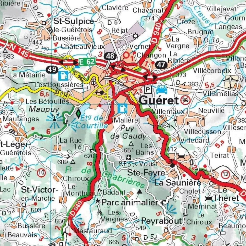 Michelin 521 Poitou Charentes Limousin