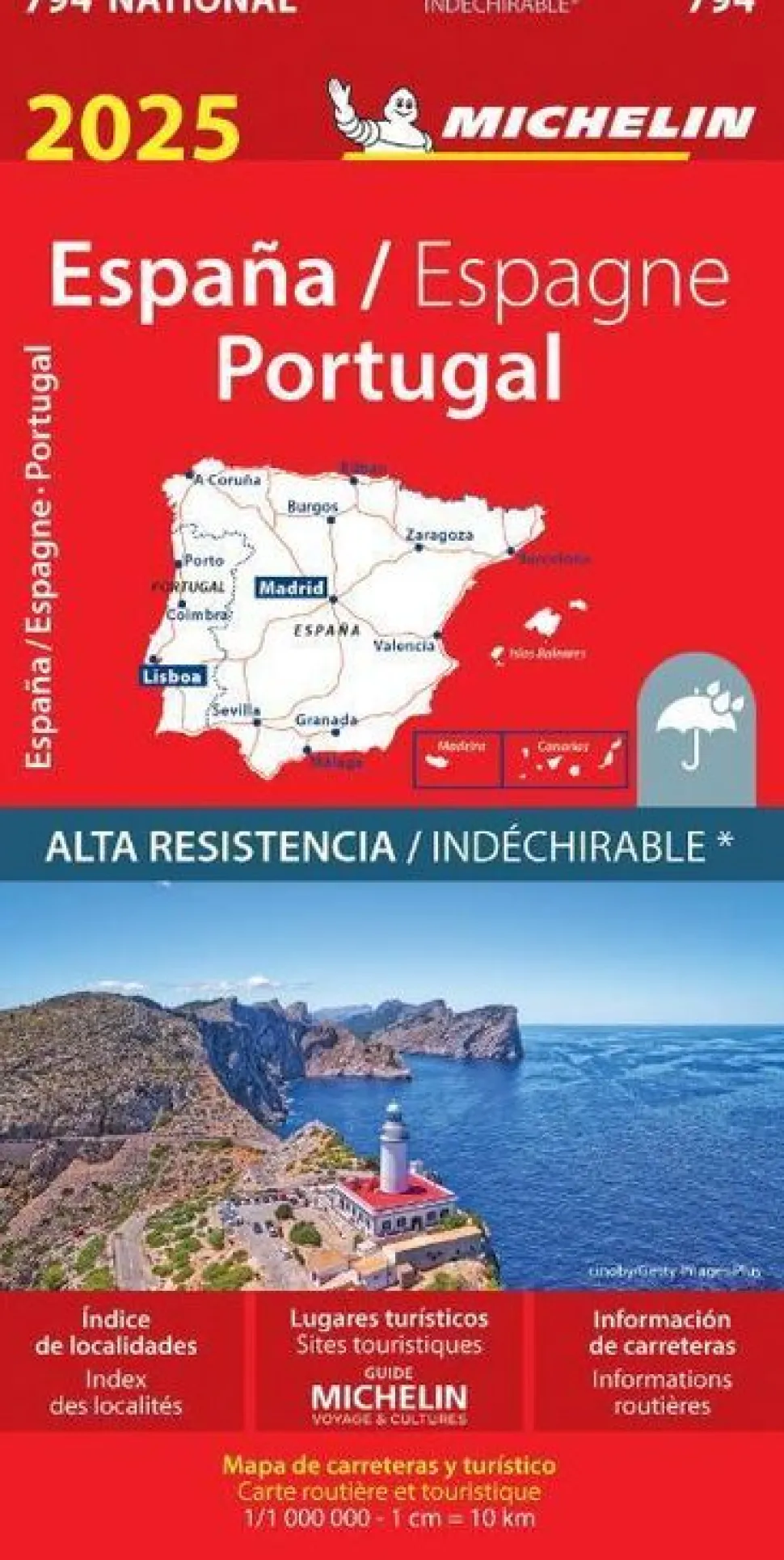 Michelin 794 Spanje, Portugal scheurvast 2025