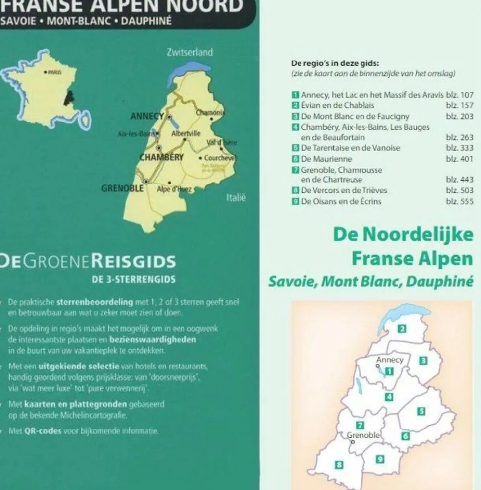 Michelin Groene Reisgids Franse Alpen Noord