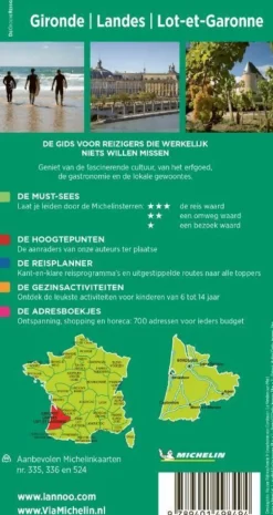 Michelin Reisgids Gironde Landes Lot et Garonne