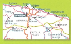 Michelin Wegenkaart 142 Asturias Costa Verde