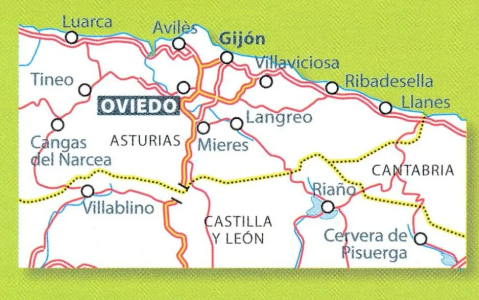 Michelin Wegenkaart 142 Asturias Costa Verde