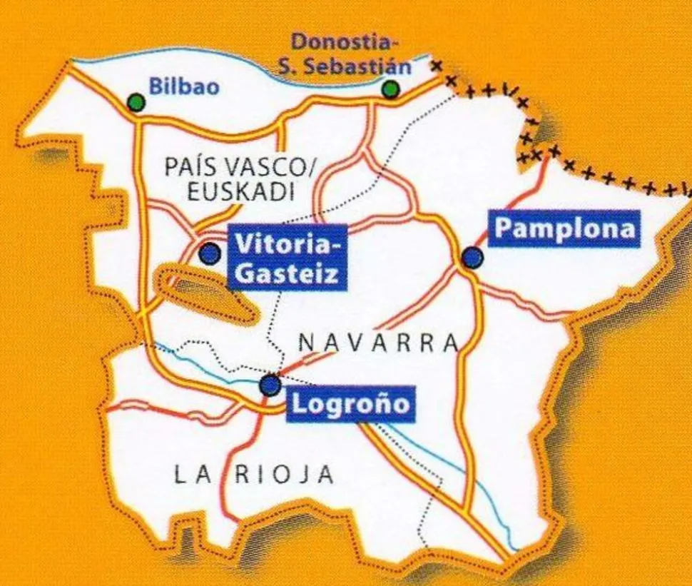 Michelin Wegenkaart 573 Baskenland, Navarra & Rioja
