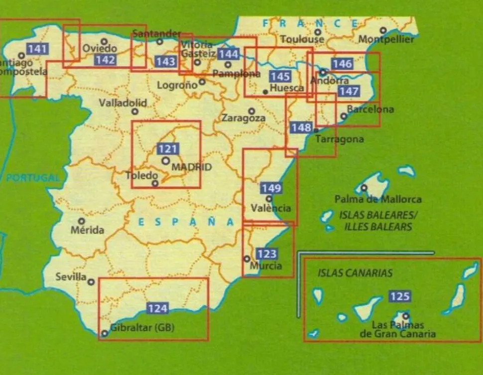Michelin Wegenkaart 123 Costa Blanca
