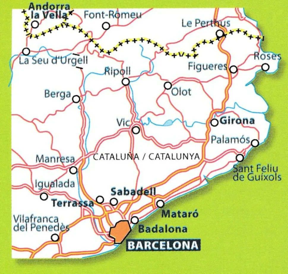 Michelin Wegenkaart 147 Costa Brava Barcelona